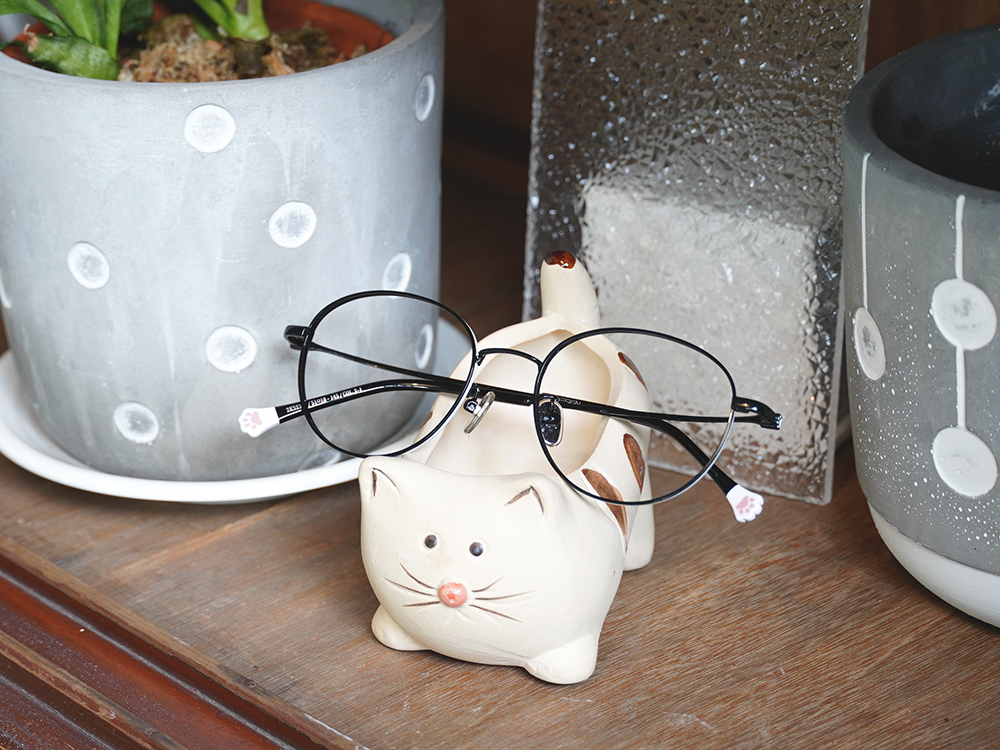 K-DESIGN動物聯萌 | 肉球漫步 波士頓框眼鏡 | 星辰黑