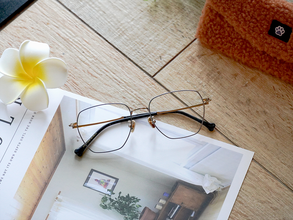 K-DESIGN動物聯萌 | 奔跑吧萌汪 多邊框眼鏡 | 霧藍