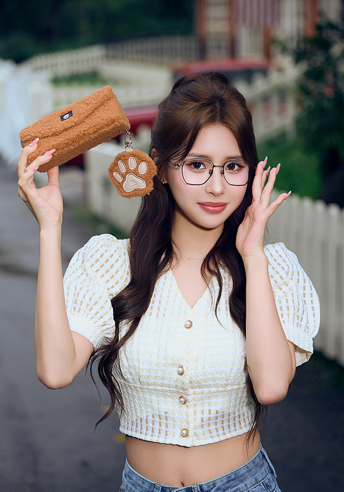 K-DESIGN動物聯萌 | 奔跑吧萌汪 多邊框眼鏡 | 磁黑