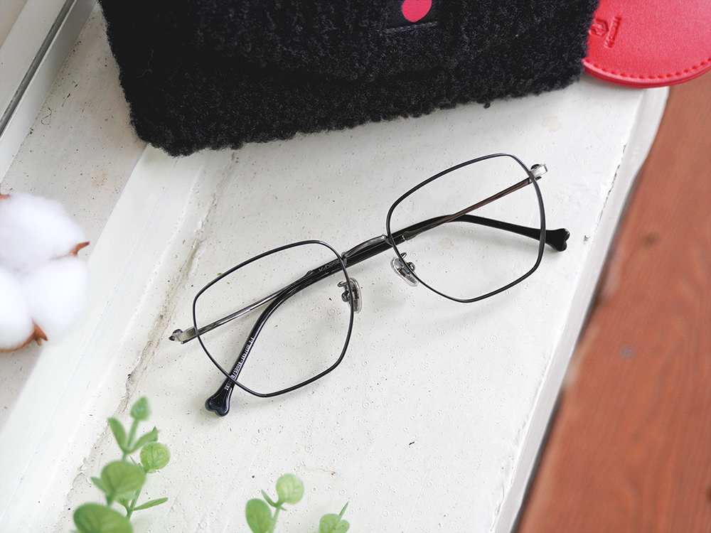 K-DESIGN動物聯萌 | 奔跑吧萌汪 多邊框眼鏡 | 磁黑