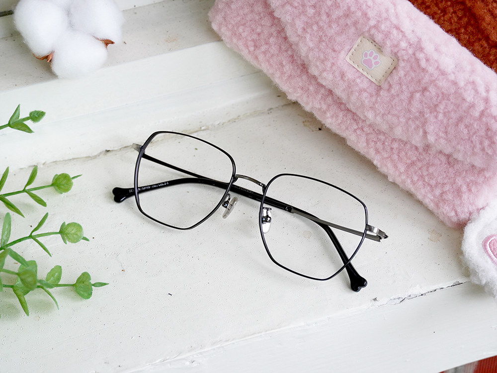 K-DESIGN動物聯萌 | 奔跑吧萌汪 多邊框眼鏡 | 磁黑