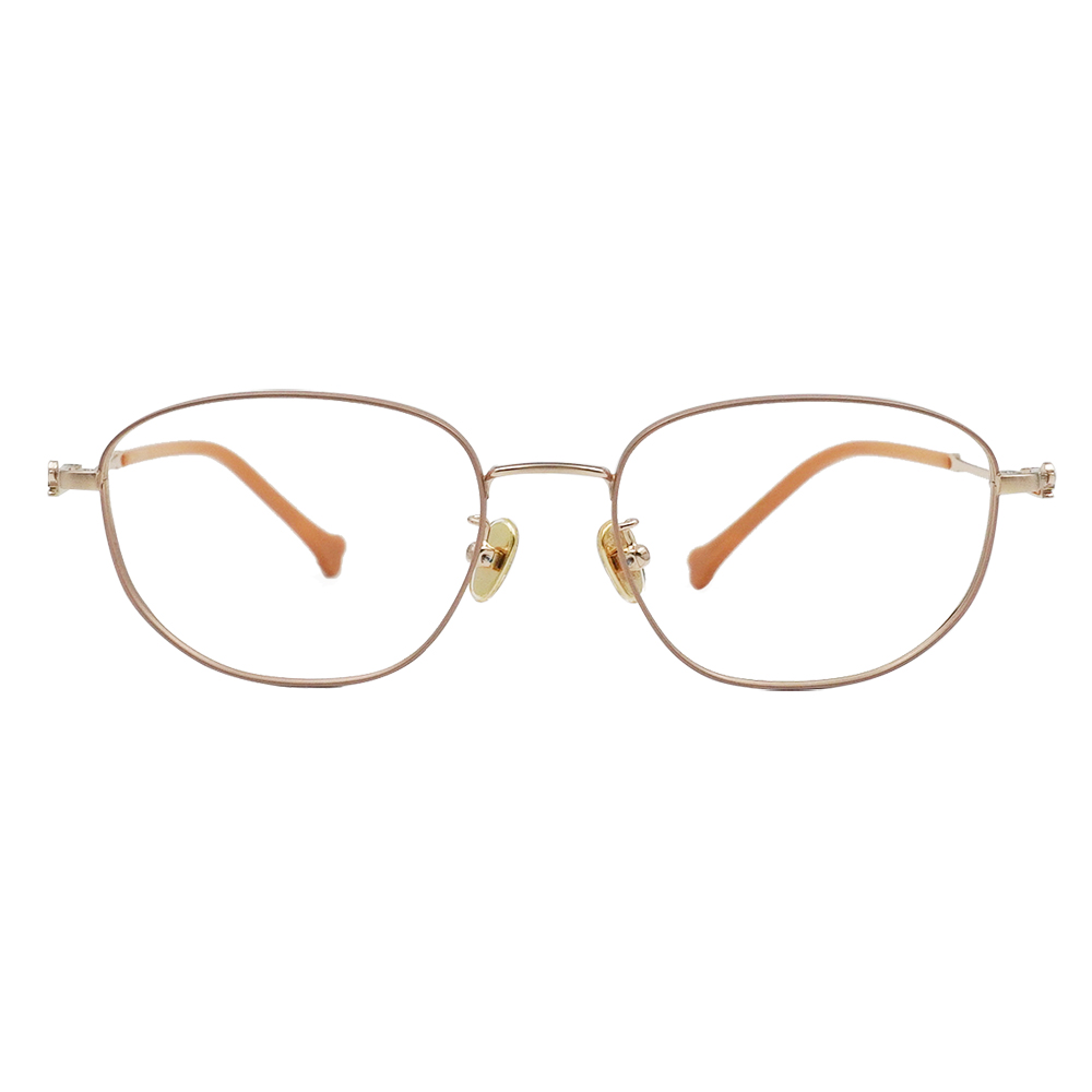 K-DESIGN動物聯萌 | 小臘腸出沒 長方框眼鏡 | 蜜桃粉