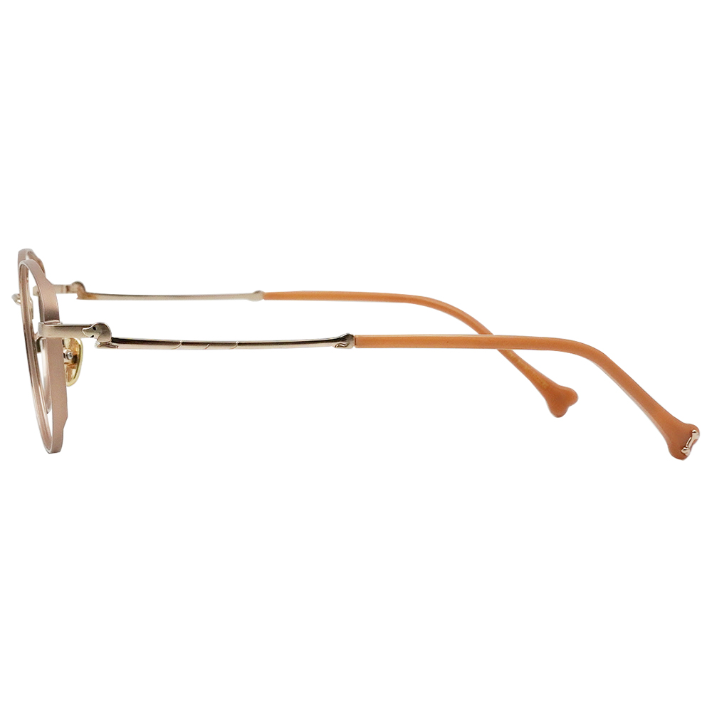 K-DESIGN動物聯萌 | 小臘腸出沒 長方框眼鏡 | 蜜桃粉