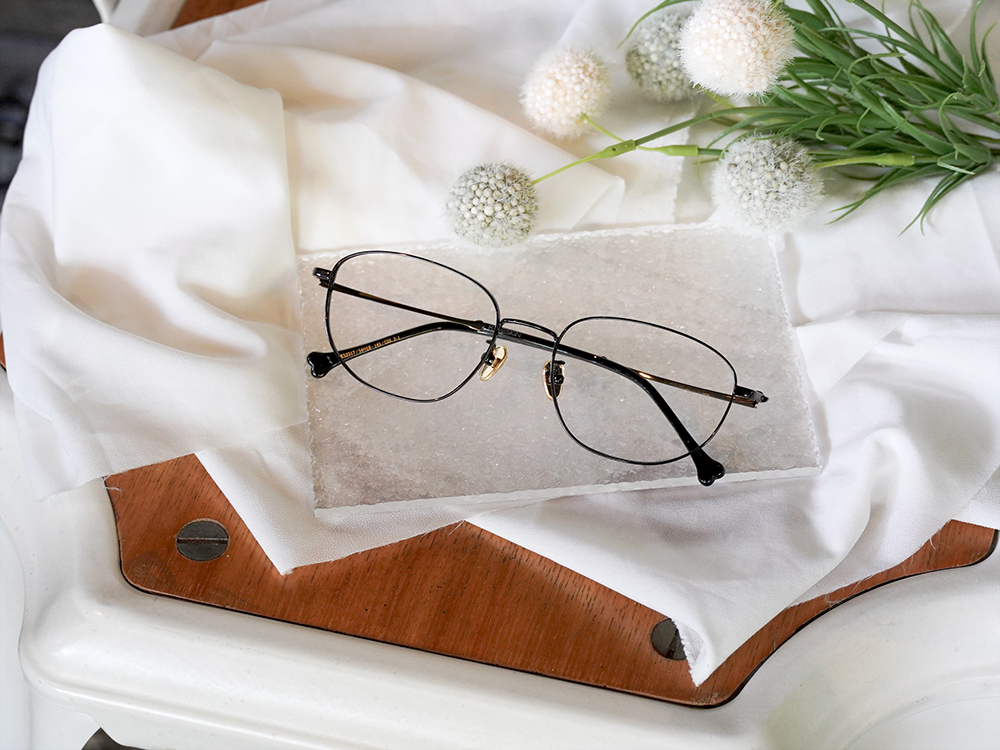 K-DESIGN動物聯萌 | 小臘腸出沒 長方框眼鏡 | 絲絨黑