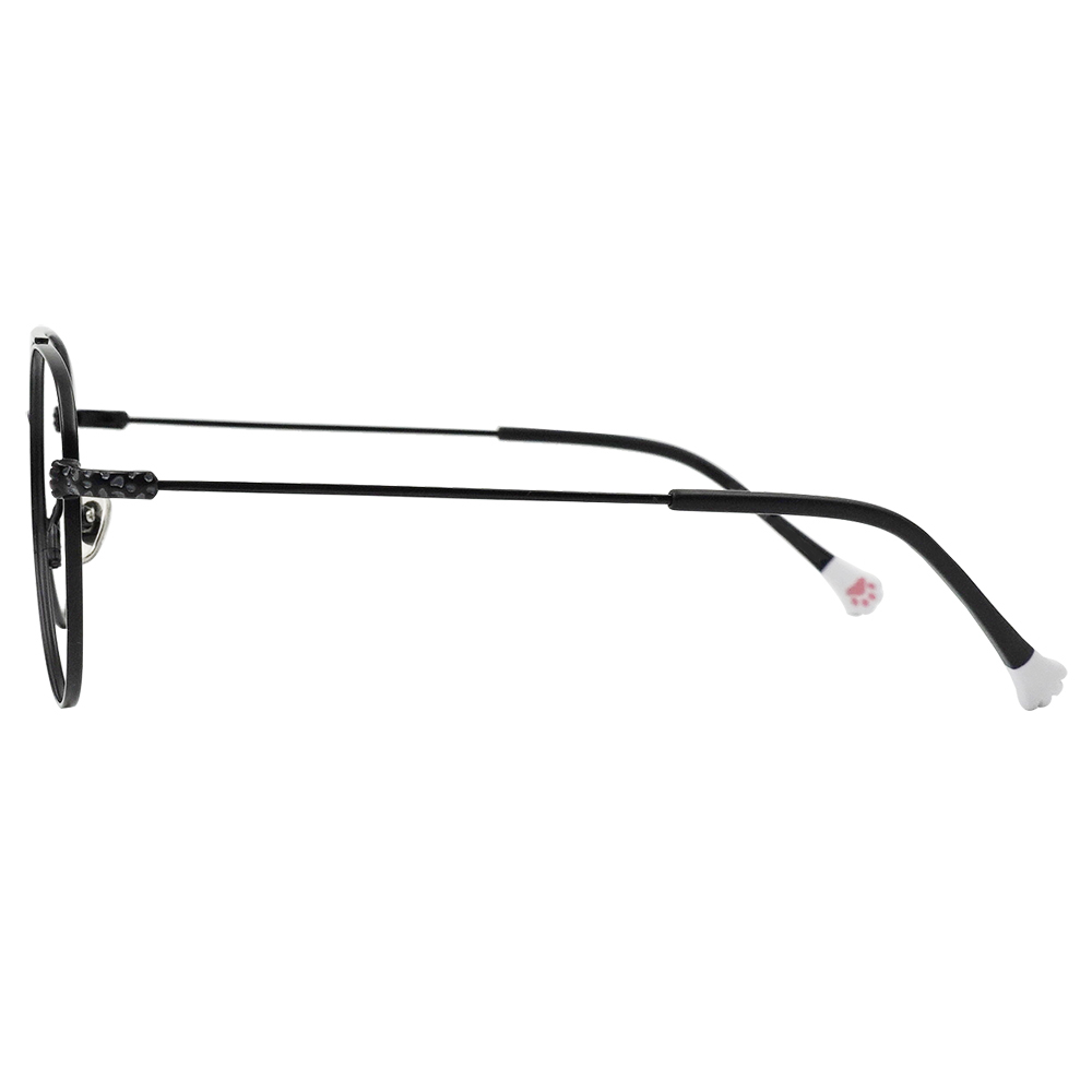 K-DESIGN動物聯萌 | 虎斑喵 飛官框眼鏡 | 鐵甲黑