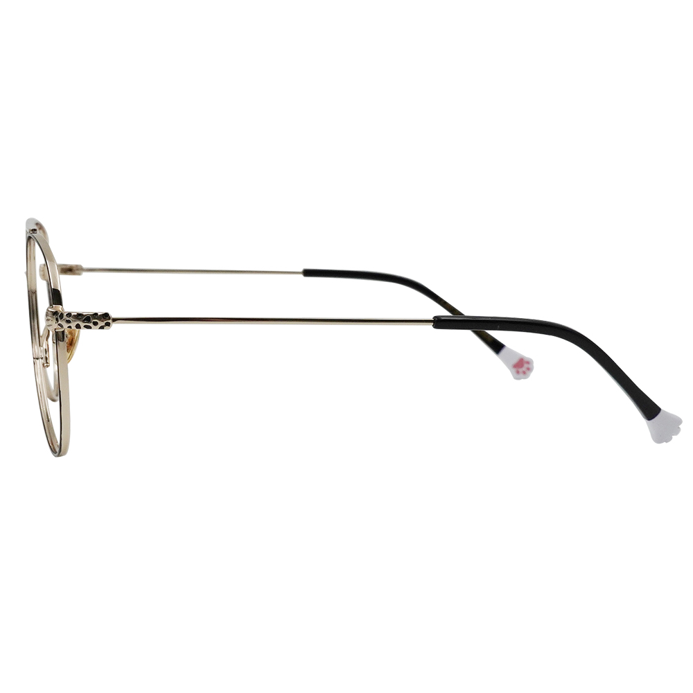 K-DESIGN動物聯萌 | 虎斑喵 飛官框眼鏡 | 霸氣金 