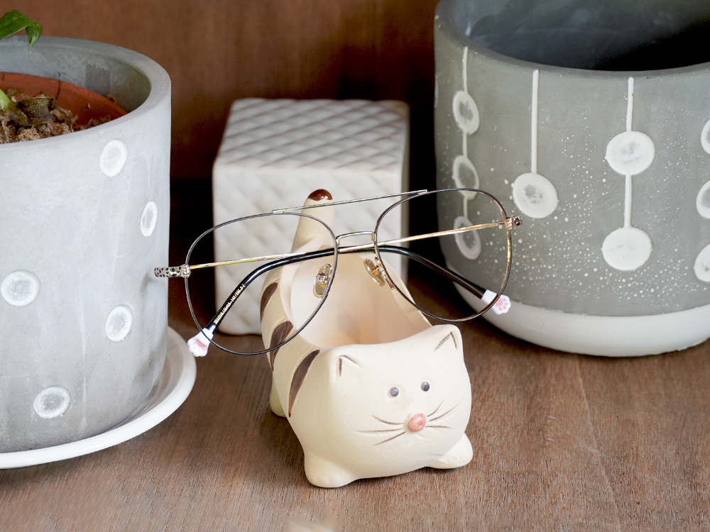 K-DESIGN動物聯萌 | 虎斑喵 飛官框眼鏡 | 霸氣金 