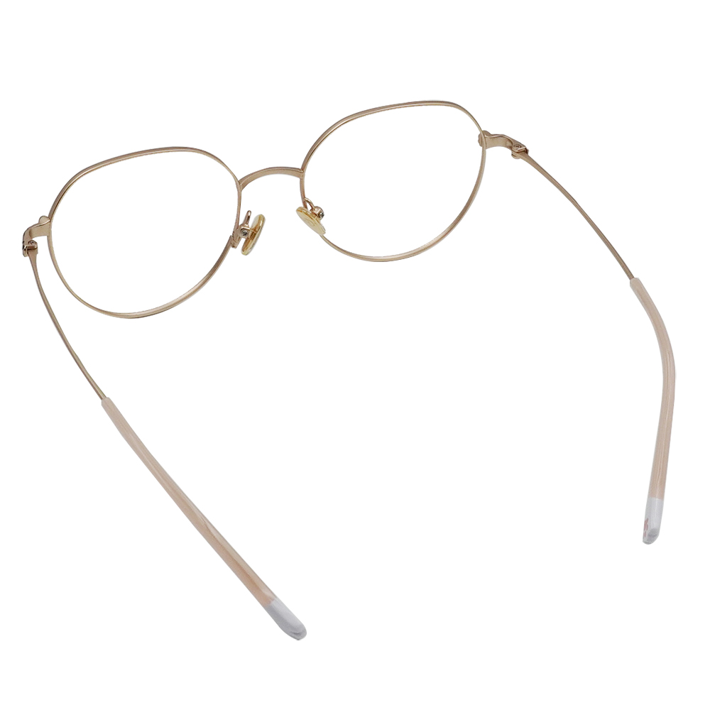 K-DESIGN動物聯萌 | 虎斑呢喃 多邊框眼鏡 | 玫瑰金