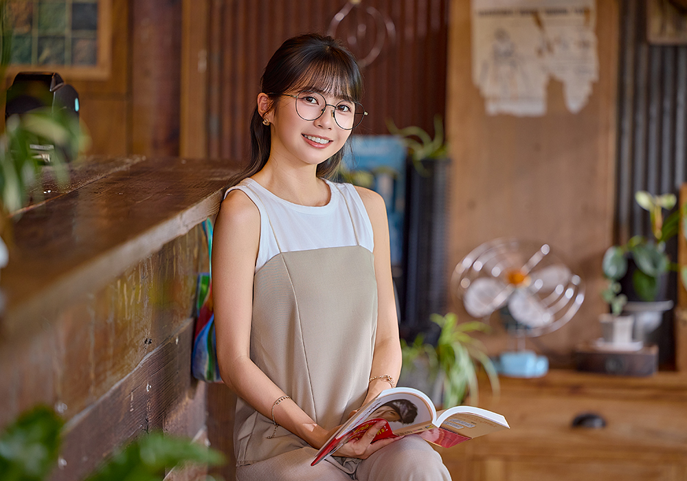 K-DESIGN動物聯萌 | 虎斑呢喃 多邊框眼鏡 | 消光黑 