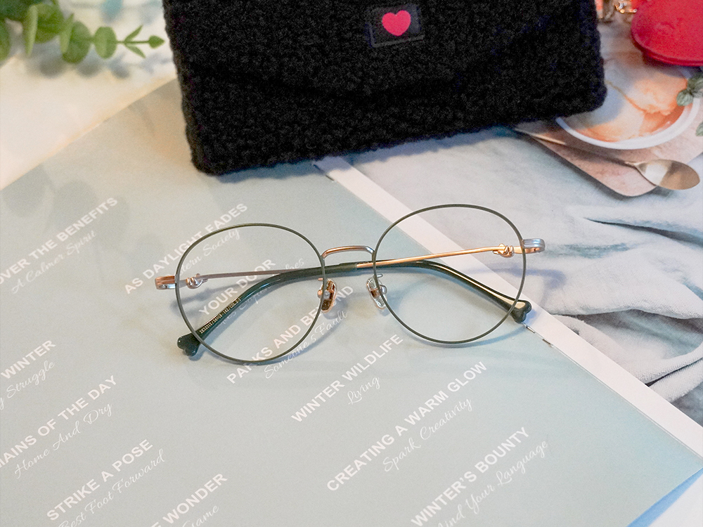 K-DESIGN動物聯萌 | 慵懶無尾熊 圓框眼鏡 | 原野綠