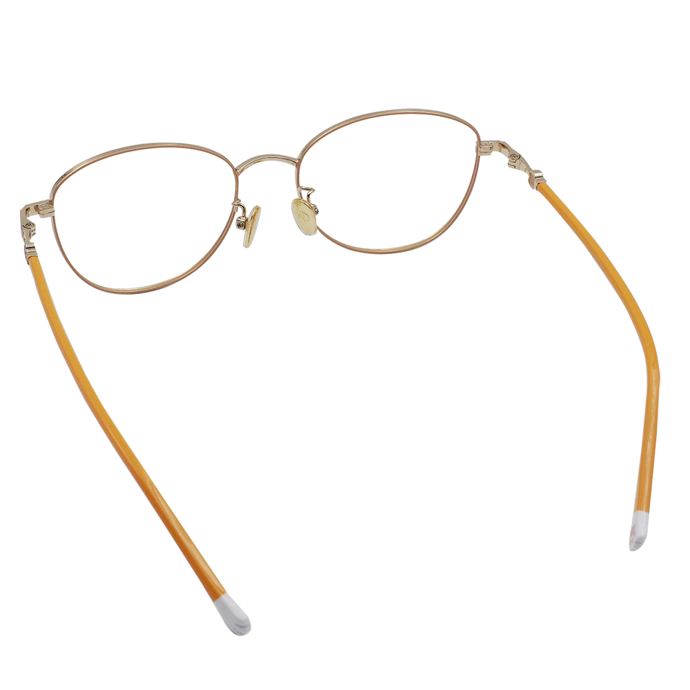 K-DESIGN動物聯萌 | 小貓愛吃魚 多邊框眼鏡 | 橘虎斑