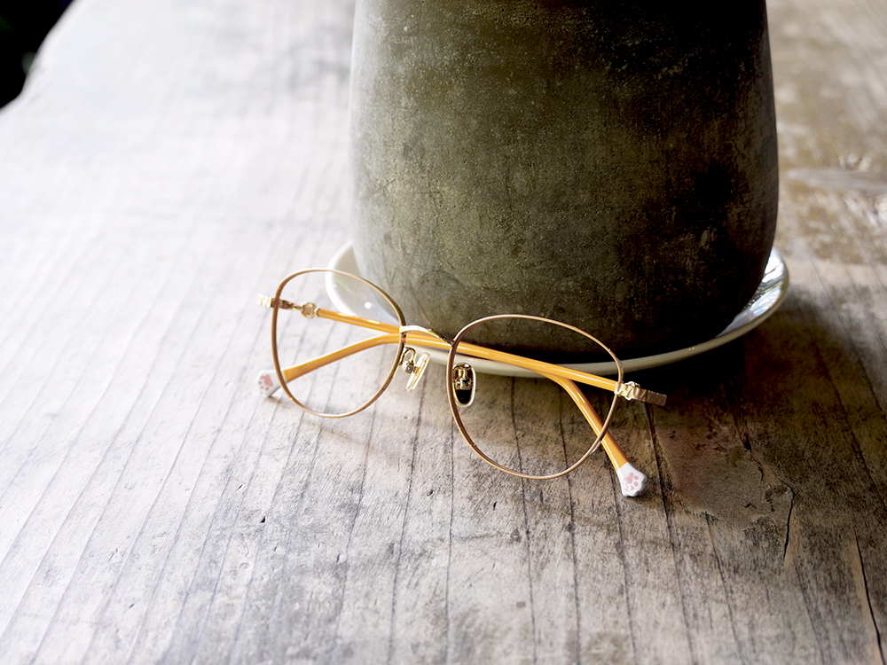 K-DESIGN動物聯萌 | 小貓愛吃魚 多邊框眼鏡 | 橘虎斑