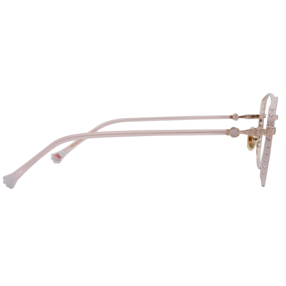 K-DESIGN動物聯萌 | 虎喵來襲 多邊框眼鏡 | 櫻花粉