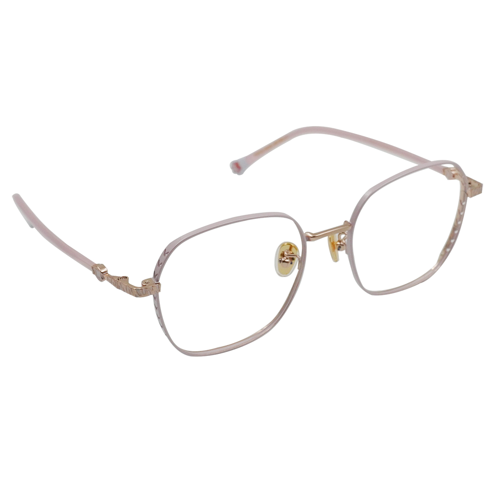 K-DESIGN動物聯萌 | 虎喵來襲 多邊框眼鏡 | 櫻花粉