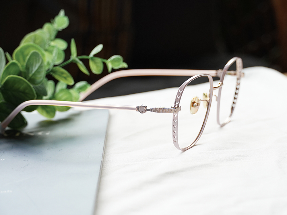 K-DESIGN動物聯萌 | 虎喵來襲 多邊框眼鏡 | 櫻花粉