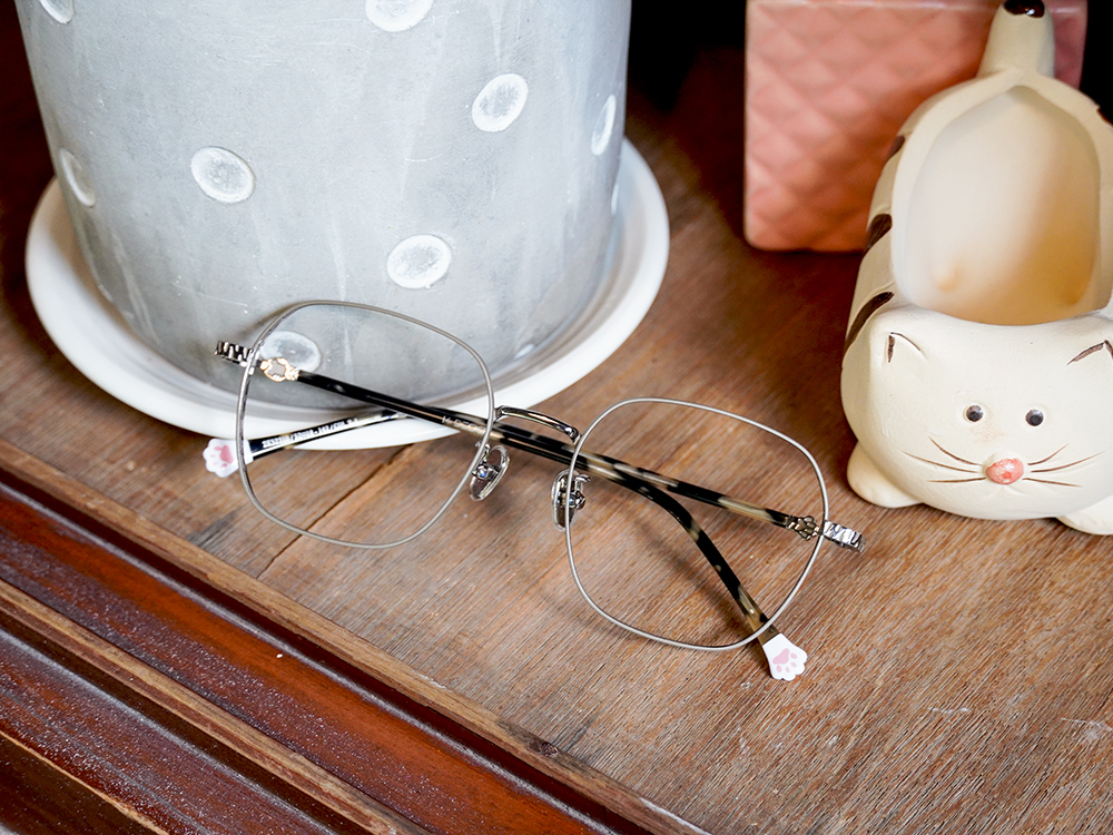 K-DESIGN動物聯萌 | 虎喵來襲 多邊框眼鏡 | 琥珀灰