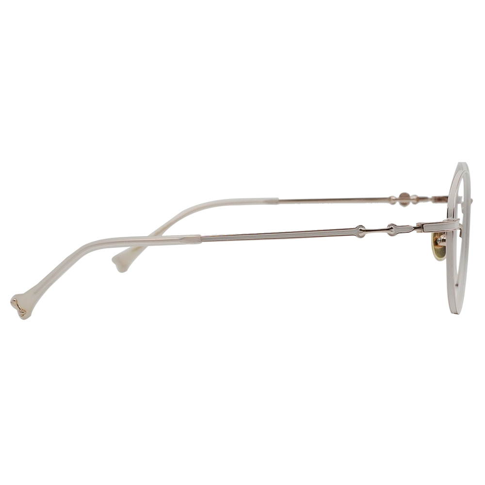 K-DESIGN動物聯萌 | 金毛小跟班 圓框眼鏡 | 象牙白