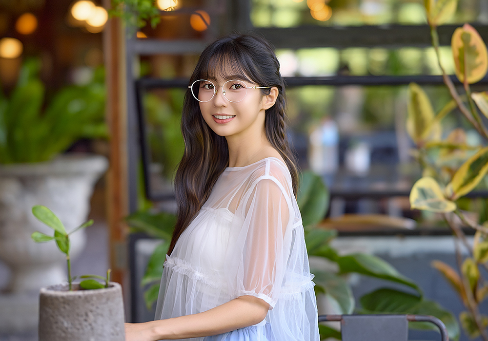 K-DESIGN動物聯萌 | 金毛小跟班 圓框眼鏡 | 象牙白