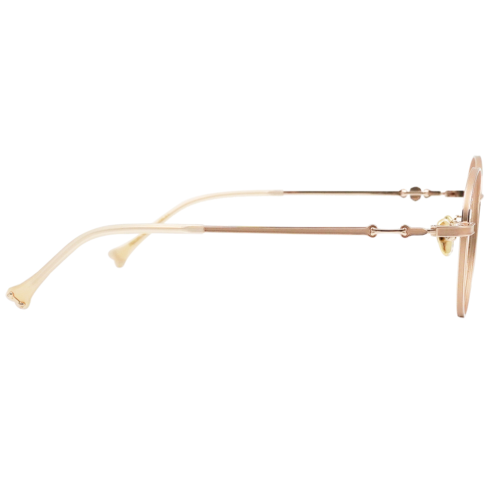 K-DESIGN動物聯萌 | 金毛小跟班 圓框眼鏡 | 柔和金