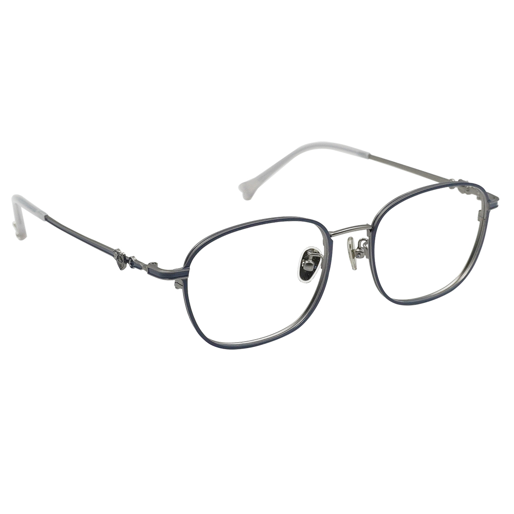 K-DESIGN動物聯萌 | 哈財雙寶 長方框眼鏡 | 迷霧藍