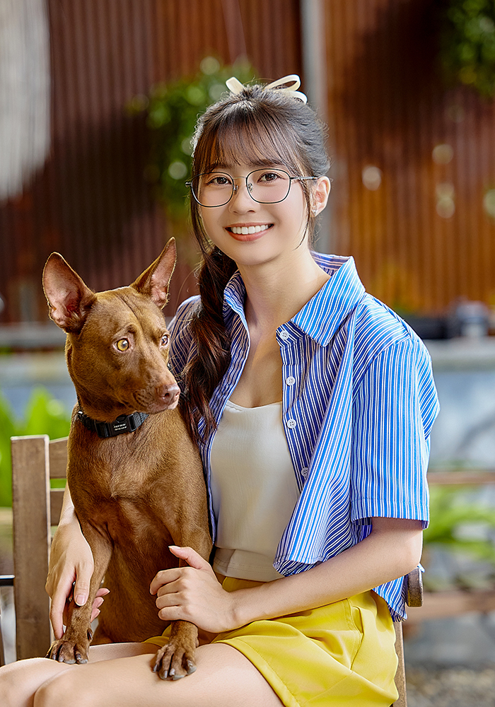 K-DESIGN動物聯萌 | 哈財雙寶 長方框眼鏡 | 曜石黑