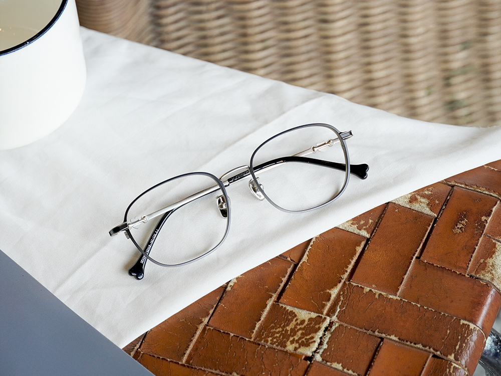 K-DESIGN動物聯萌 | 哈財雙寶 長方框眼鏡 | 曜石黑