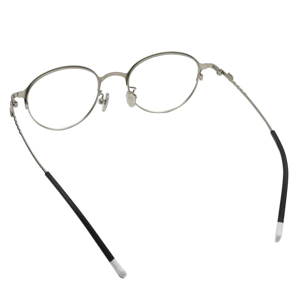 K-DESIGN動物聯萌 | 賓士喵 圓框眼鏡 | 灰X銀