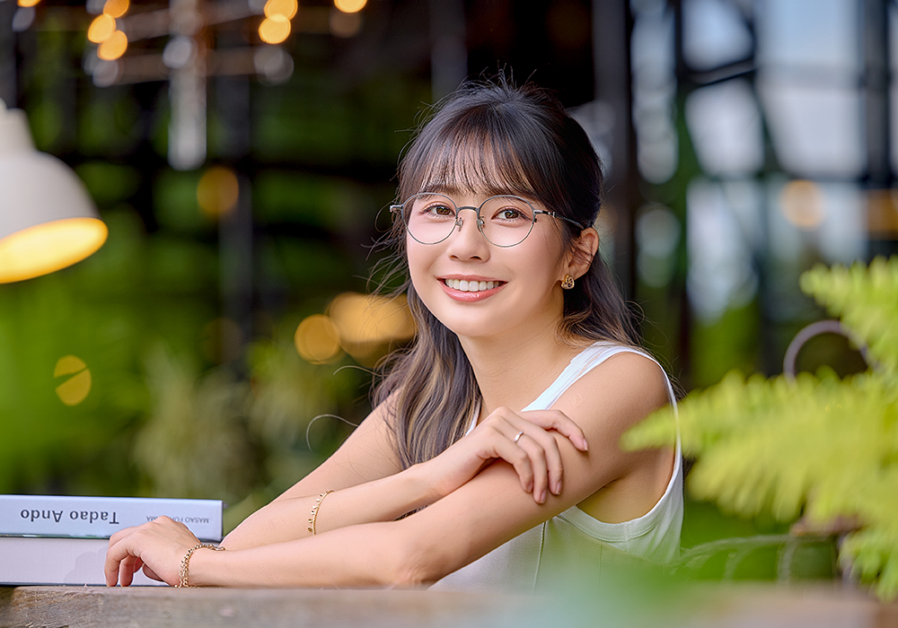 K-DESIGN動物聯萌 | 賓士喵 圓框眼鏡 | 灰X銀