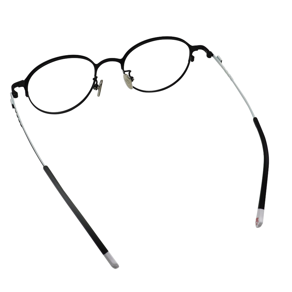 K-DESIGN動物聯萌 | 賓士喵 圓框眼鏡 | 黑X白