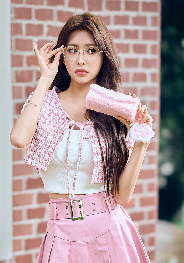 K-DESIGN動物聯萌 | 萌Q貓耳 圓框眼鏡 | 春芽綠