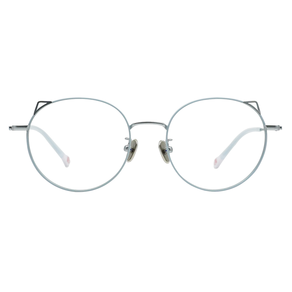 K-DESIGN動物聯萌 | 萌Q貓耳 圓框眼鏡 | 寶寶藍