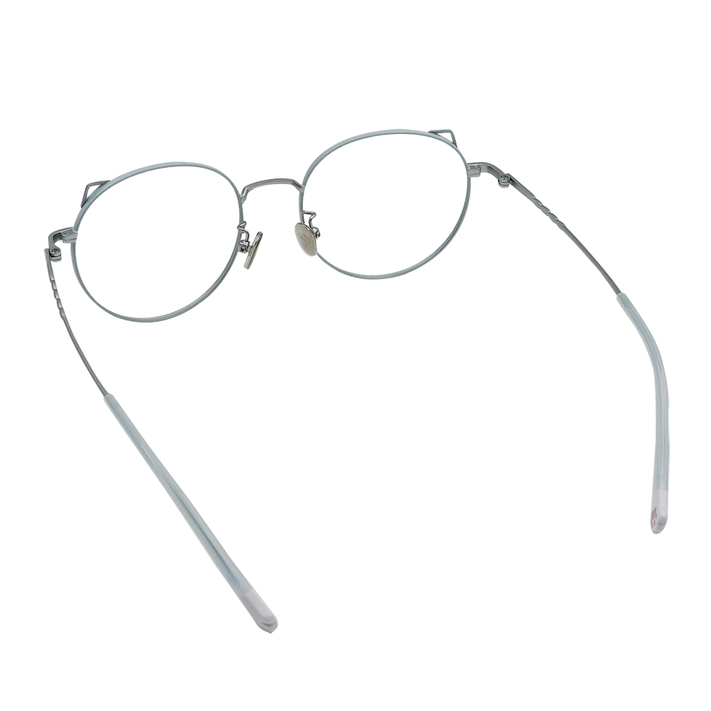 K-DESIGN動物聯萌 | 萌Q貓耳 圓框眼鏡 | 寶寶藍