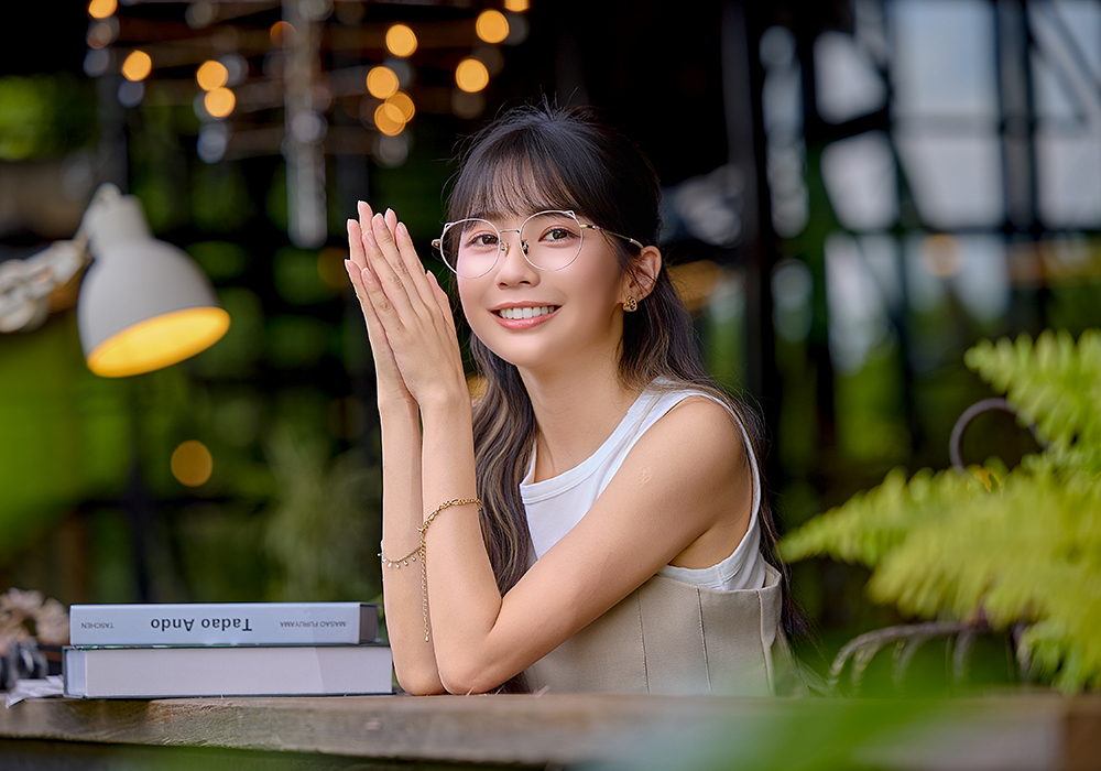 K-DESIGN動物聯萌 | 萌Q貓耳 圓框眼鏡 | 萌粉