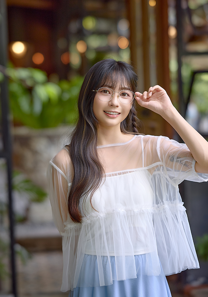 K-DESIGN動物聯萌 | 優雅小貴賓 多邊框眼鏡 | 雲朵粉