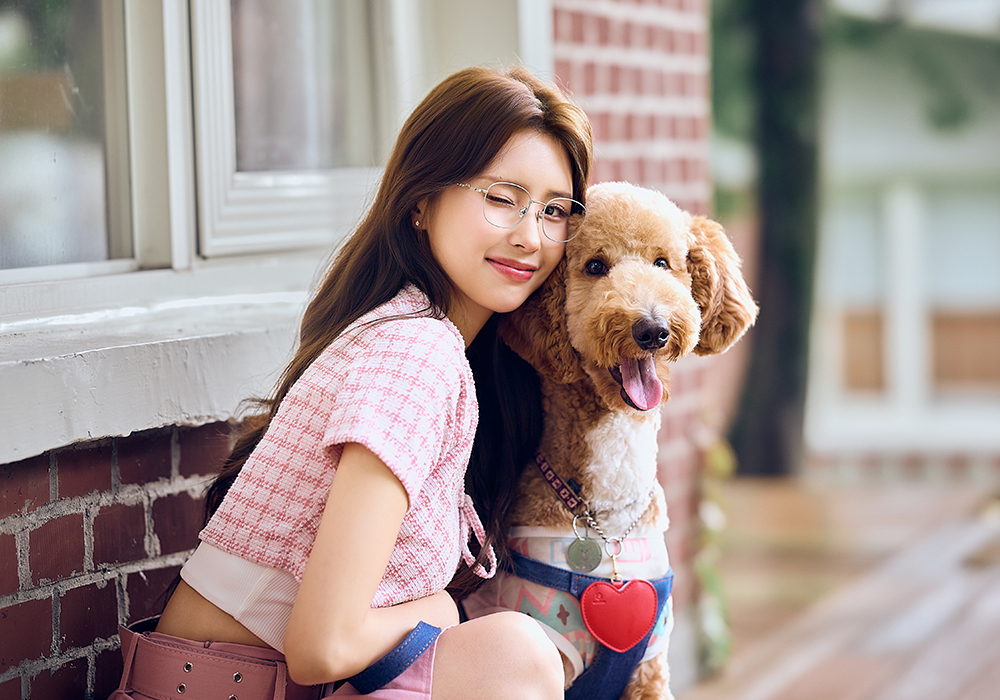 K-DESIGN動物聯萌 | 優雅小貴賓 多邊框眼鏡 | 奶綠