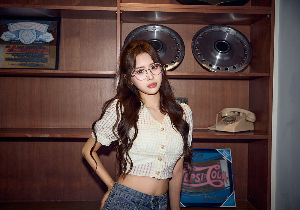 K-DESIGN動物聯萌 | 雲朵草泥馬 圓框眼鏡 | 微光金