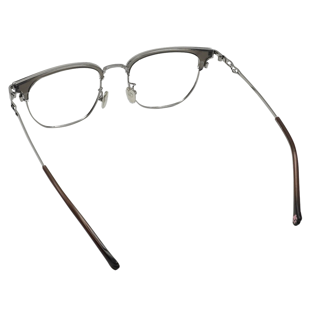 K-DESIGN動物聯萌 | 金斑喵 眉框眼鏡 | 灰雲紗