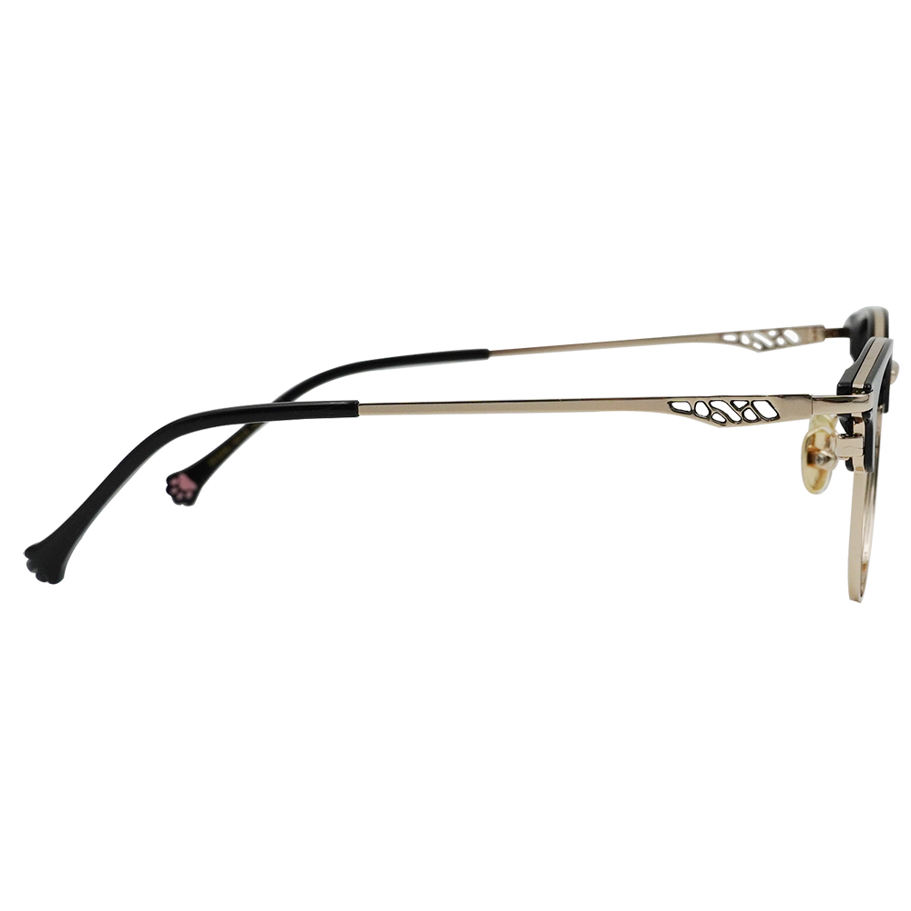 K-DESIGN動物聯萌 | 金斑喵 眉框眼鏡 | 金墨紋