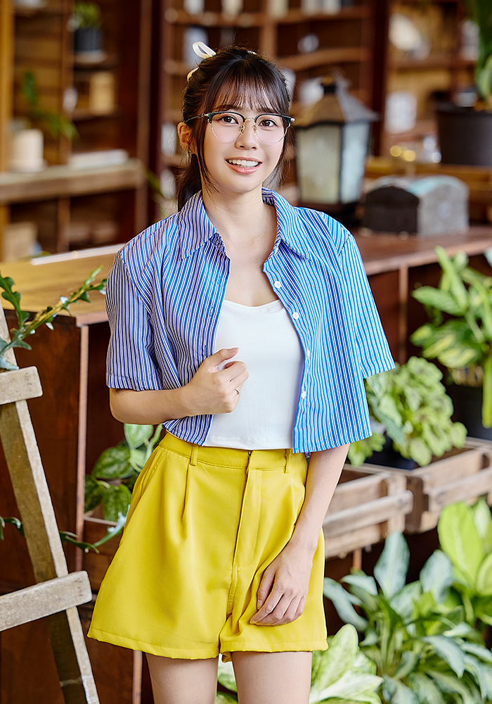 K-DESIGN動物聯萌 | 金斑喵 眉框眼鏡 | 金墨紋