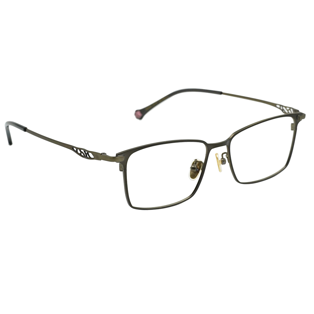 K-DESIGN動物聯萌 | 斑斑日記 長方框眼鏡 | 煙燻咖