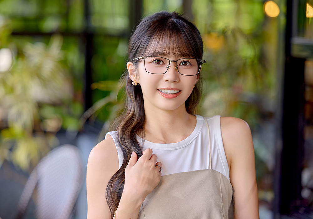 K-DESIGN動物聯萌 | 斑斑日記 長方框眼鏡 | 煙燻咖