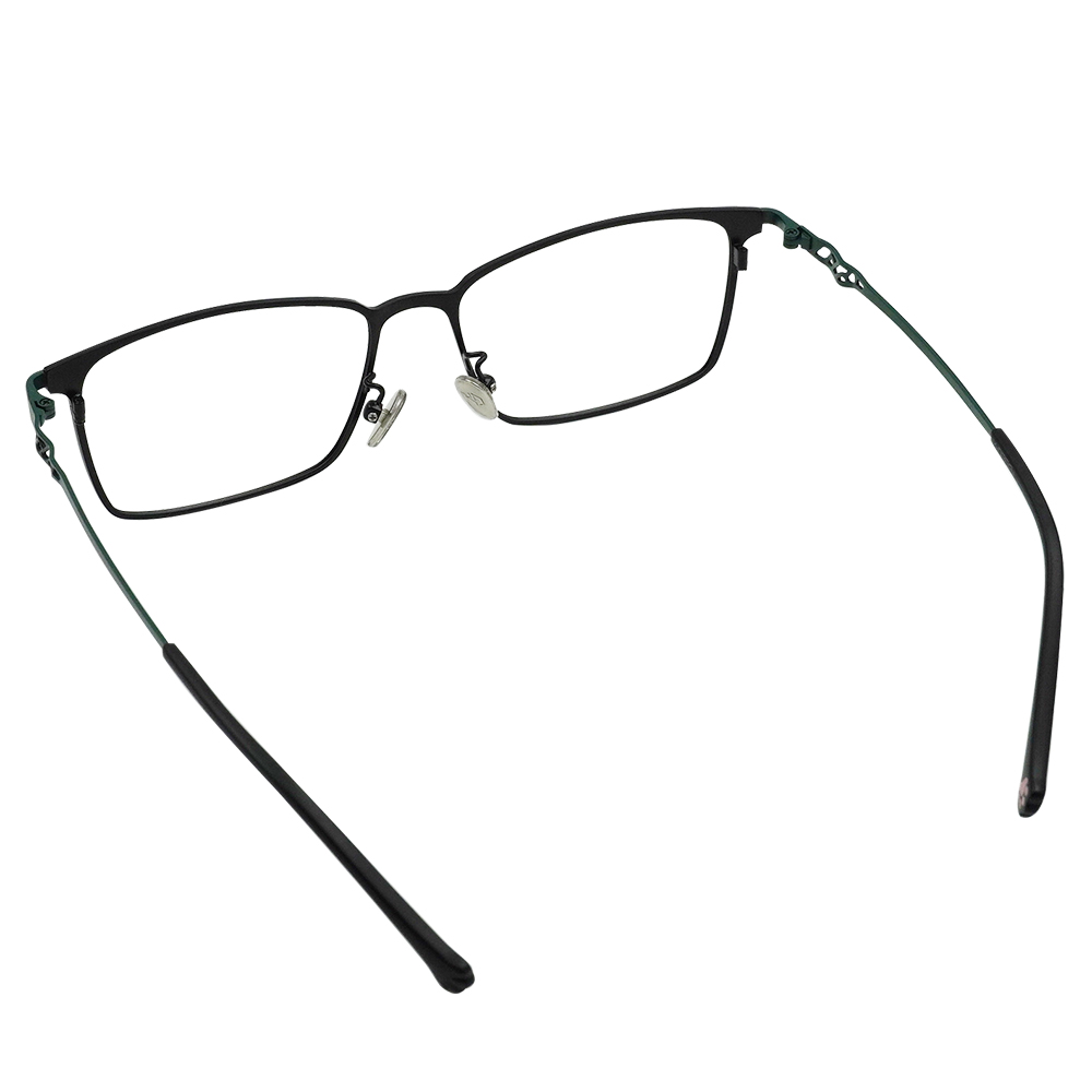 K-DESIGN動物聯萌 | 斑斑日記 長方框眼鏡 | 森林綠