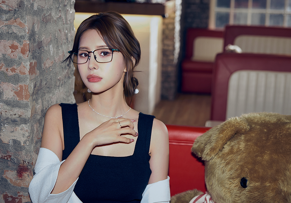 K-DESIGN動物聯萌 | 斑斑日記 長方框眼鏡 | 森林綠