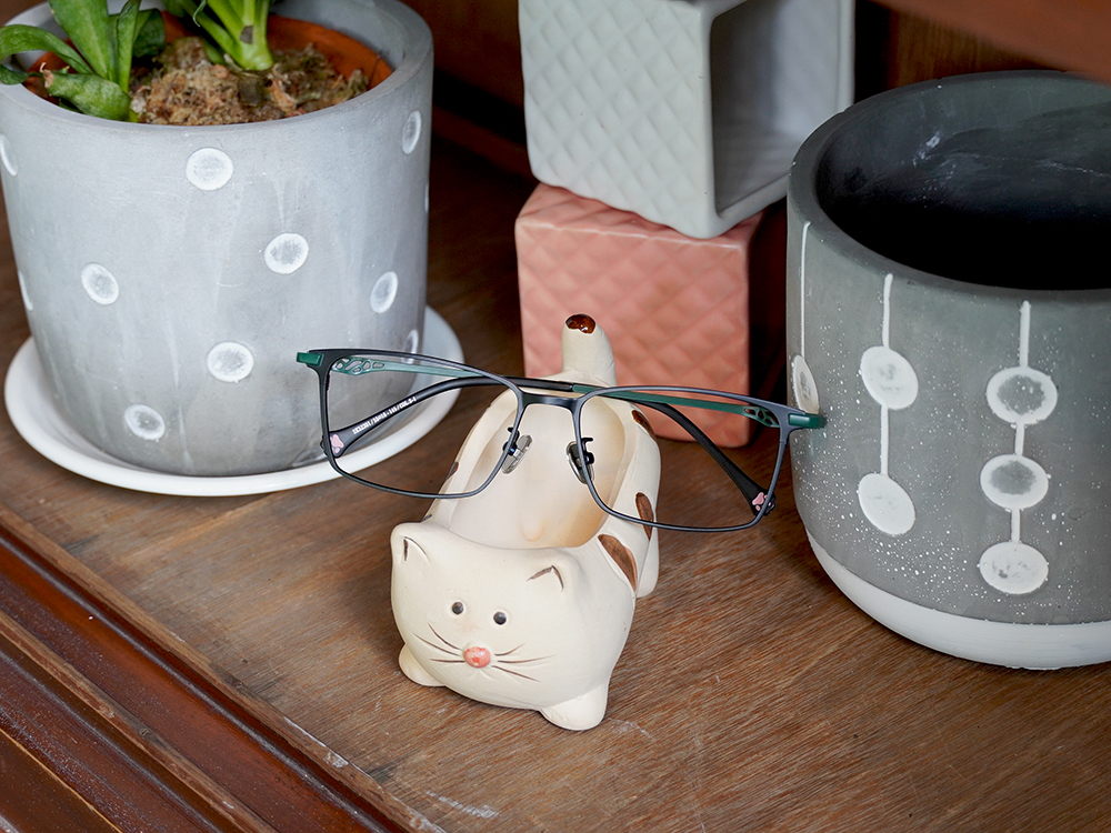 K-DESIGN動物聯萌 | 斑斑日記 長方框眼鏡 | 森林綠