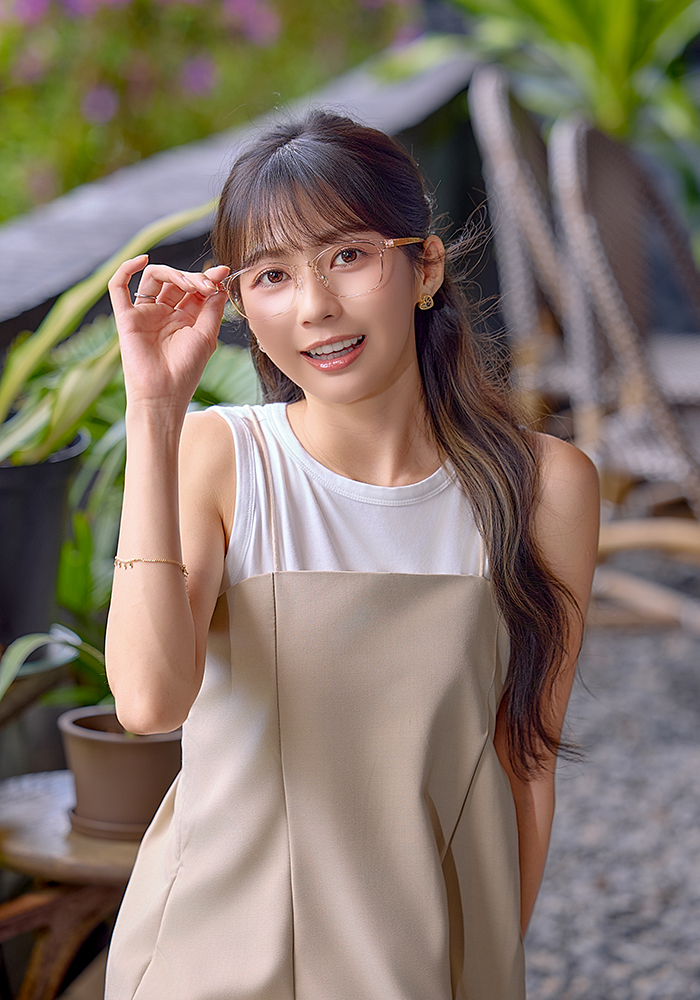 K-DESIGN動物聯萌 | 暖陽橘貓 方框眼鏡 | 琥珀橘