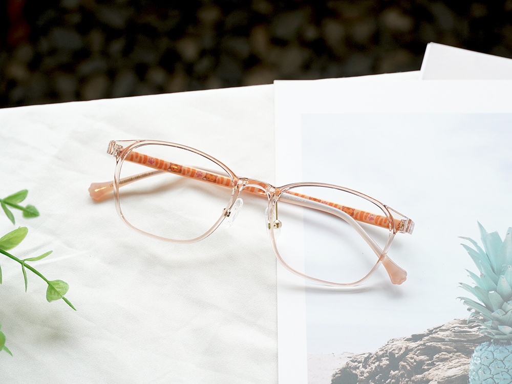 K-DESIGN動物聯萌 | 暖陽橘貓 方框眼鏡 | 琥珀橘