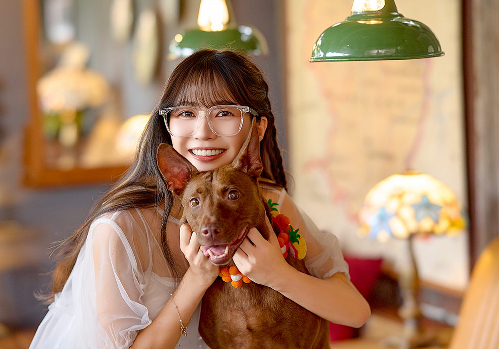 K-DESIGN動物聯萌 | 調皮汪 大方框眼鏡 | 星月白