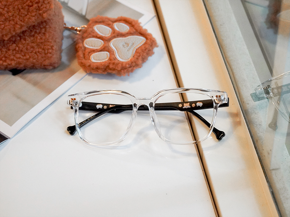 K-DESIGN動物聯萌 | 調皮汪 大方框眼鏡 | 星月白