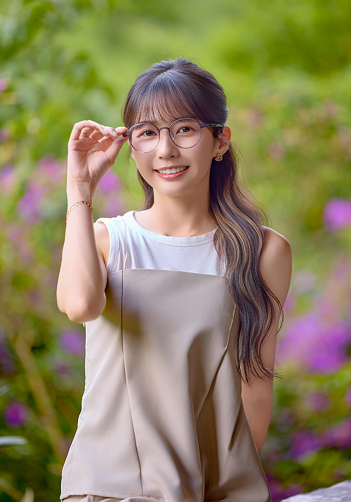 K-DESIGN動物聯萌 | 招財喵駕到 圓框眼鏡 | 雲杉灰