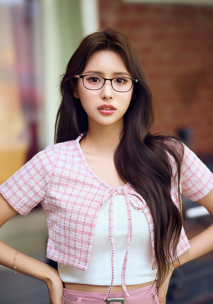 K-DESIGN動物聯萌 | 汪汪甜心 長方框眼鏡 | 櫻桃紅